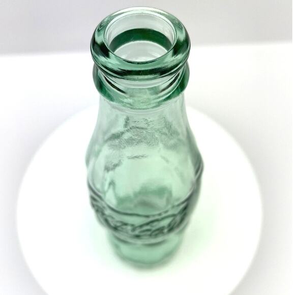 Vintage Coca Cola Bottle, 1994 Coke Holiday Greetings Green Glass Hobble Skirt - Picture 4 of 9